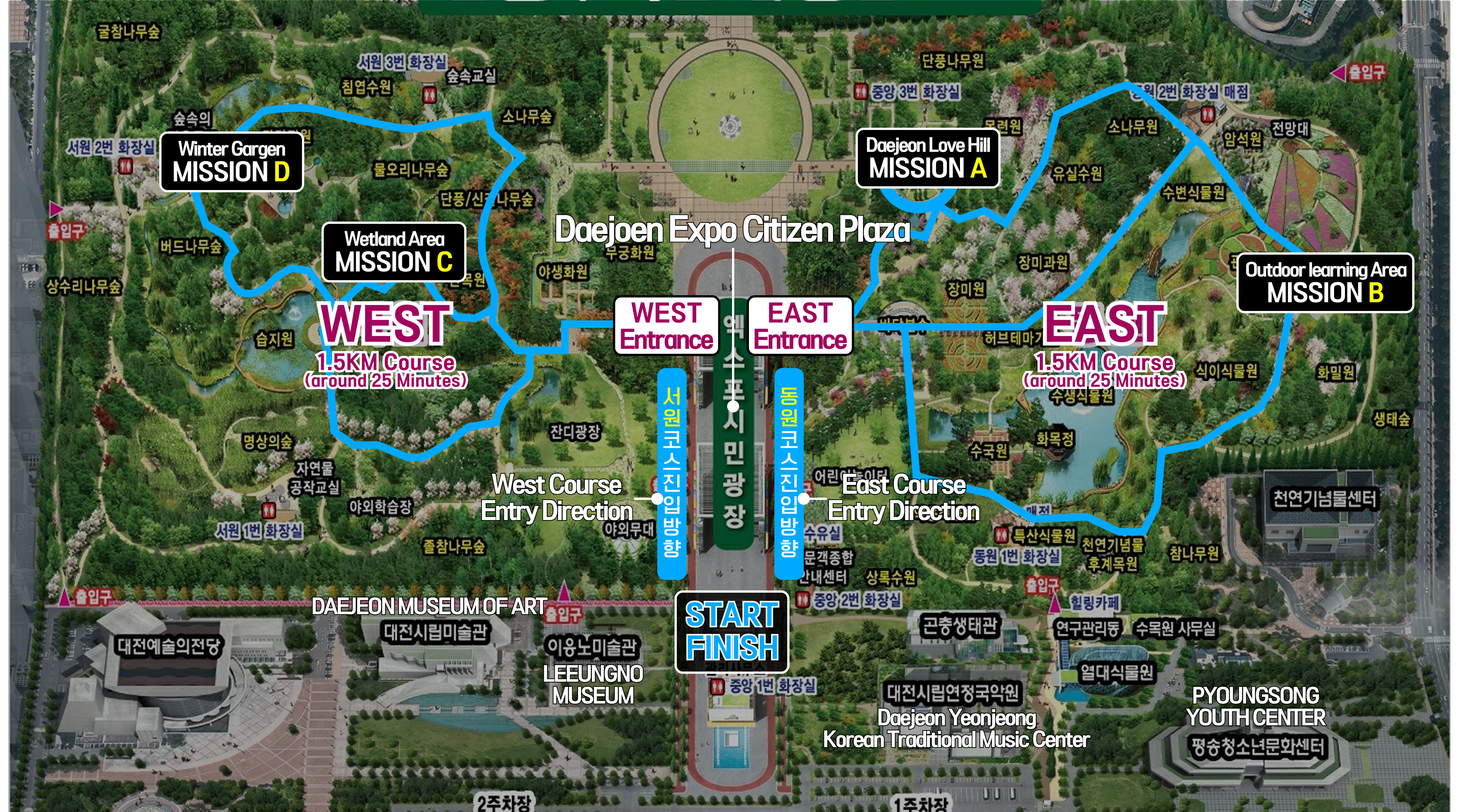 Mobile Stamp Walking Tour course map in English